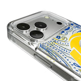 Los Angeles Rams Paisley Glitter Phone Case for Apple iPhone