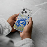 Los Angeles Rams Paisley Glitter Phone Case for Apple iPhone