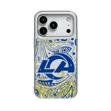 Los Angeles Rams Paisley Glitter Phone Case for Apple iPhone