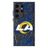 Los Angeles Rams Paisley MagSafe Compatible Phone Case for Samsung Galaxy