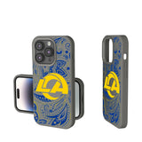 Los Angeles Rams Paisley Soft Touch Phone Case for Apple iPhone