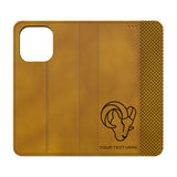 Los Angeles Rams Personalized Burn Folio Phone Case for Apple iPhone