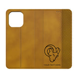Los Angeles Rams Personalized Burn Folio Phone Case for Apple iPhone