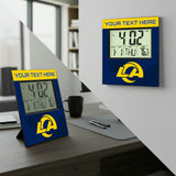 Los Angeles Rams Personalized Color Block Wall Clock