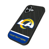 Los Angeles Rams Personalized EndZone Plus Bump Phone Case for Apple iPhone