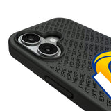 Los Angeles Rams Personalized EndZone Plus Bump Phone Case for Apple iPhone