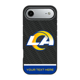 Los Angeles Rams Personalized EndZone Plus Bump Phone Case for Apple iPhone