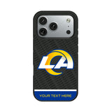 Los Angeles Rams Personalized EndZone Plus Bump Phone Case for Apple iPhone