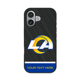 Los Angeles Rams Personalized EndZone Plus Bump Phone Case for Apple iPhone 17 Series