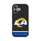 Los Angeles Rams Personalized EndZone Plus Bump Phone Case for Apple iPhone