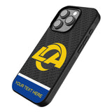 Los Angeles Rams Personalized EndZone Plus Bump Phone Case for Apple iPhone