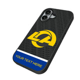 Los Angeles Rams Personalized EndZone Plus Bump Phone Case for Apple iPhone