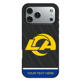 Los Angeles Rams Personalized EndZone Plus Bump Phone Case for Apple iPhone