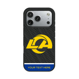 Los Angeles Rams Personalized EndZone Plus Bump Phone Case for Apple iPhone