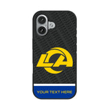 Los Angeles Rams Personalized EndZone Plus Bump Phone Case for Apple iPhone