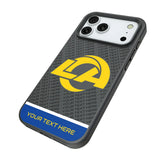 Los Angeles Rams Personalized EndZone Plus Bump Phone Case for Apple iPhone