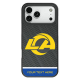 Los Angeles Rams Personalized EndZone Plus Bump Phone Case for Apple iPhone