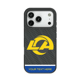 Los Angeles Rams Personalized EndZone Plus Bump Phone Case for Apple iPhone