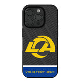 Los Angeles Rams Personalized EndZone Plus Bump Phone Case for Apple iPhone