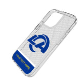 Los Angeles Rams Personalized EndZone Plus Clear Phone Case for Apple iPhone