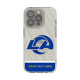 Los Angeles Rams Personalized EndZone Plus Clear Phone Case for Apple iPhone