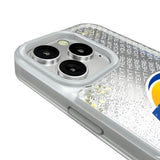 Los Angeles Rams Personalized EndZone Plus Glitter Phone Case for Apple iPhone
