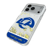 Los Angeles Rams Personalized EndZone Plus Glitter Phone Case for Apple iPhone