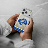 Los Angeles Rams Personalized EndZone Plus Glitter Phone Case for Apple iPhone