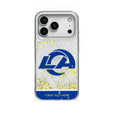 Los Angeles Rams Personalized EndZone Plus Glitter Phone Case for Apple iPhone
