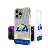 Los Angeles Rams Personalized EndZone Plus Glitter Phone Case for Apple iPhone