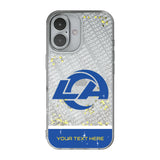 Los Angeles Rams Personalized EndZone Plus Glitter Phone Case for Apple iPhone