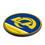 Los Angeles Rams Personalized Endzone Solid 15-Watt Wireless Charger