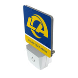 Los Angeles Rams Personalized Endzone Solid Night Light 2-Pack