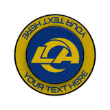 Los Angeles Rams Personalized Endzone Solid PopSockets Magnetic Phone Grip and Stand
