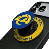 Los Angeles Rams Personalized Endzone Solid PopSockets Magnetic Phone Grip and Stand