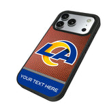 Los Angeles Rams Personalized Football Bump Phone Case for Apple iPhone