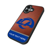 Los Angeles Rams Personalized Football Bump Phone Case for Apple iPhone