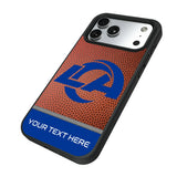 Los Angeles Rams Personalized Football Bump Phone Case for Apple iPhone