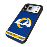 Los Angeles Rams Personalized Stripe Bump Phone Case for Apple iPhone