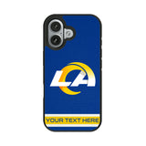 Los Angeles Rams Personalized Stripe Bump Phone Case for Apple iPhone