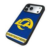 Los Angeles Rams Personalized Stripe Bump Phone Case for Apple iPhone