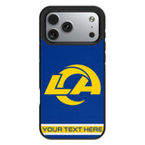 Los Angeles Rams Personalized Stripe Bump Phone Case for Apple iPhone