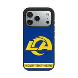 Los Angeles Rams Personalized Stripe Bump Phone Case for Apple iPhone