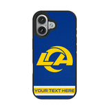 Los Angeles Rams Personalized Stripe Bump Phone Case for Apple iPhone