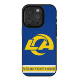 Los Angeles Rams Personalized Stripe Bump Phone Case for Apple iPhone