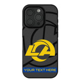 Los Angeles Rams Personalized Tilt Bump Phone Case for Apple iPhone