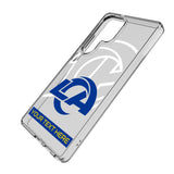 Los Angeles Rams Personalized Tilt Clear Phone Case for Samsung Galaxy