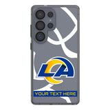 Los Angeles Rams Personalized Tilt Clear Phone Case for Samsung Galaxy