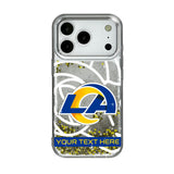 Los Angeles Rams Personalized Tilt Glitter Phone Case for Apple iPhone 17 Series