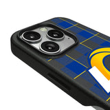 Los Angeles Rams Plaid MagSafe Compatible Phone Case for Apple iPhone